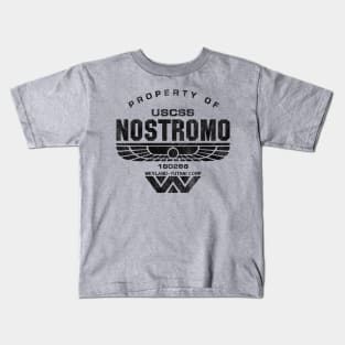 Property of USCSS Nostromo Lts Worn Kids T-Shirt